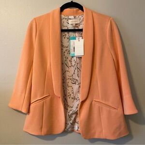 NWT Skies Are Blue Hannah Modal Scuba Blazer | Peach | M | Stitch Fix Exclusive